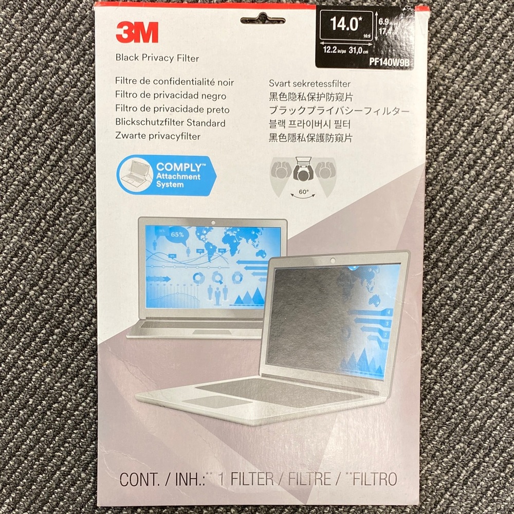 🆕3M|Privacy Filter for 14” Widescreen Laptop